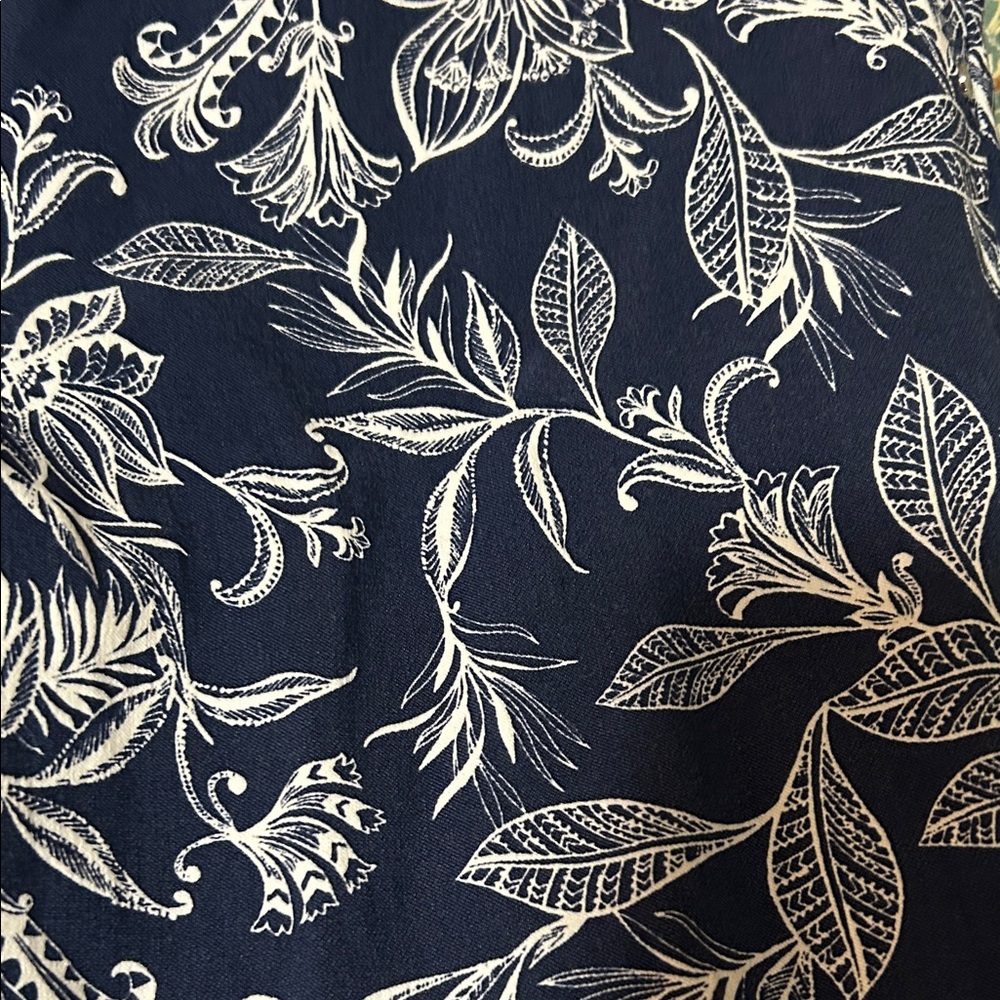 Rafaella Navy and White Floral Fabric